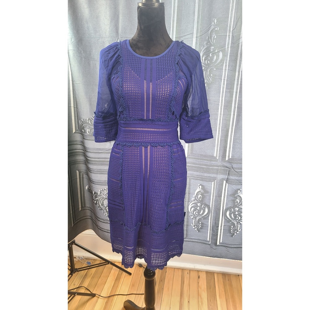 Cobalt‎ Guipure Lace Tracy Reese Dress Size XS